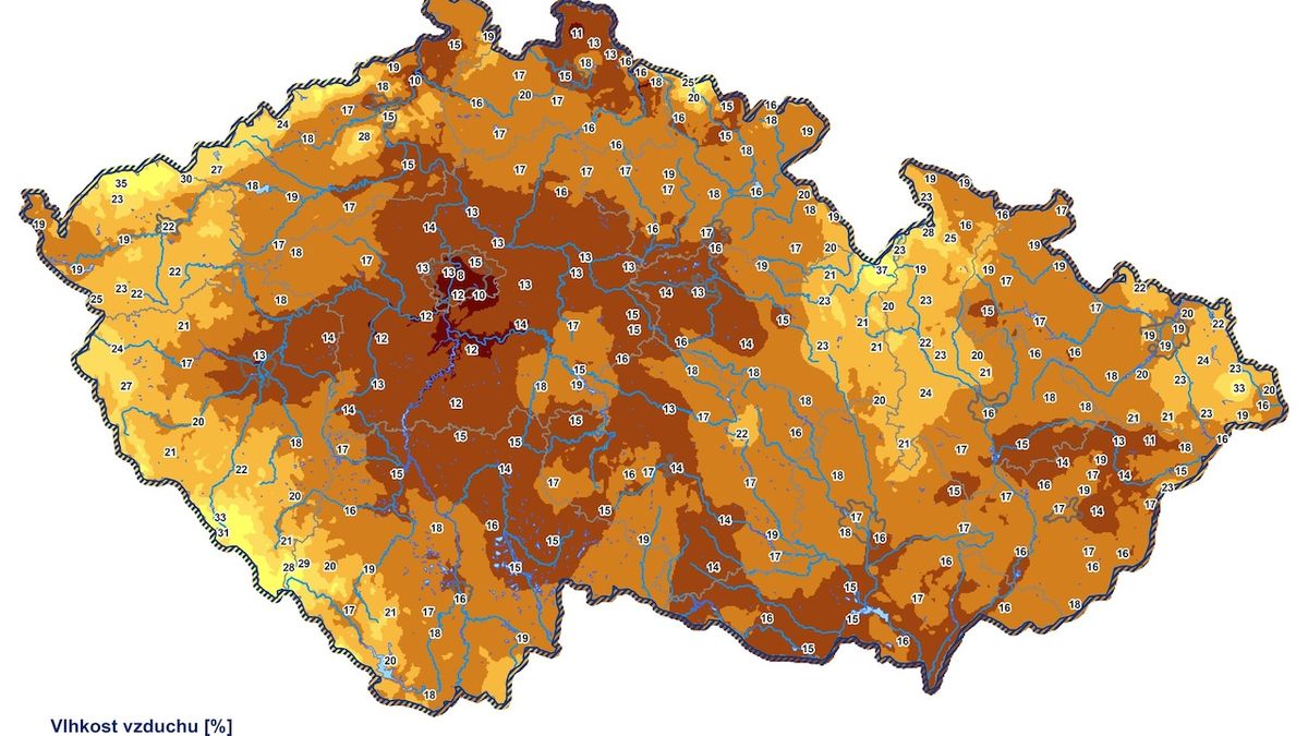 V Česku je mimořádně suchý vzduch